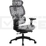 Кресло компьютерное Cactus CS-MC555-GY черный/серый, сетка, фото 1