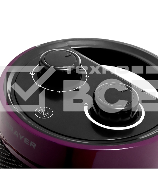 Тепловентилятор 4850BR BRAYER 1500 Вт, площ 15 кв.м., 3 уров.мощ, руч.упр.вращ корп 60 °