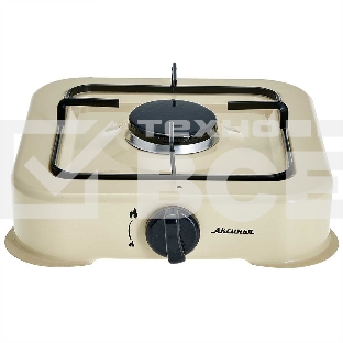 Плита настольная газовая АКСИНЬЯ КС-105 1 конф, бежевый (5)