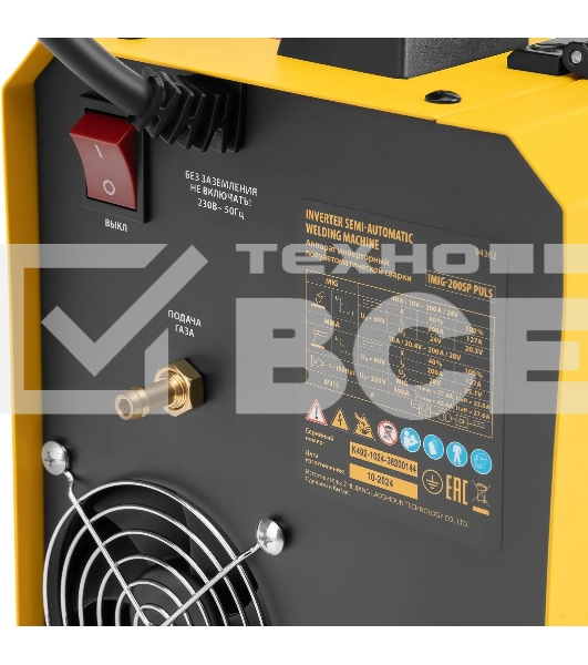 Аппарат инвертор. полуавтомат. cварки Denzel IMIG-200SP Pulse, 200 А, ПВ 60%, катушка 5 кг