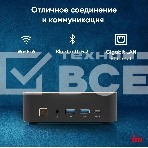 Мини ПК IRU Tactio 525 Ryzen 5 6600H (3.3) 16Gb SSD 512Gb 660M Win 11Pro GbitEth WiFi BT черный (2057781), фото4