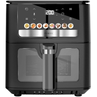 Аэрогриль Centek CT-3103 черный, 1900 Вт, 6.5 л, сенсор, 8 программ