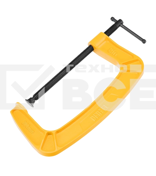 Струбцина Denzel G-образная, усиленная, 200 мм