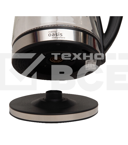 Чайник электрический Oasis K-8GS черный 2 л 2000 Вт