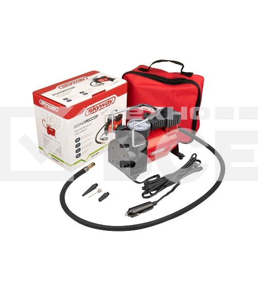 Компрессор TORNADO АC-580 10 A, 35 л/мин, 140 PSI, 12В металл. корпус (с сумкой) 44199