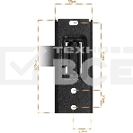 Кронштейн для телевизора Buro MF1 черный 13'-60' макс.25кг настенный поворот и наклон, фото7