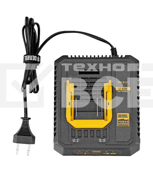 Устройство зарядное для аккумуляторов Denzel BCH-20-4.5, Li-Ion, 20 В, 4,5 А