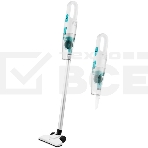 Пылесос вертикальный КТ-586-1 белый, питание от сети, 400 Вт, уборка сухая, пылесборник 1,2 л, фото 1