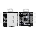 Розетка Kranz STRONG компьютерная двойная RJ45+RJ45 кат6 с/у жемчуг, фото4