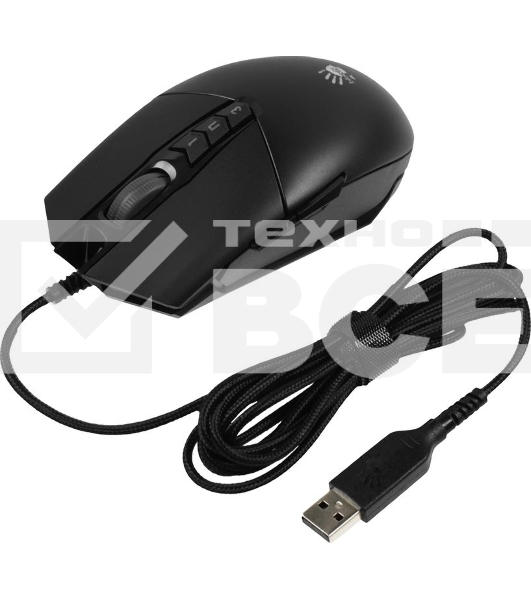 Мышь проводная A4Tech Bloody P91s черный, 8000 dpi, USB, кнопки - 8