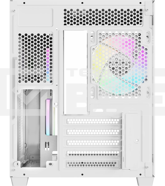 Корпус Ocypus Gamma C54 WH ARGB, Mini-Tower, белый, 3 x 120 мм