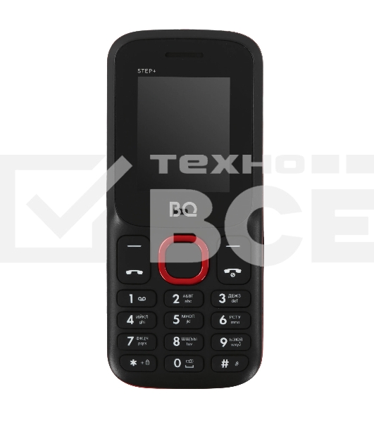 Мобильный телефон BQ 1848 Step+ черный/красный