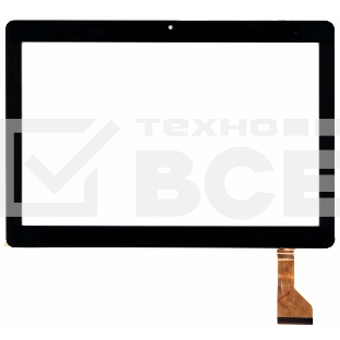 Сенсорное стекло (тачскрин) Turbopad 1015 (2019), черное