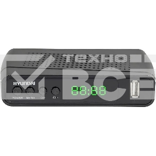 Ресивер DVB-T2 Hyundai H-DVB520 + WiFi-адаптер черный