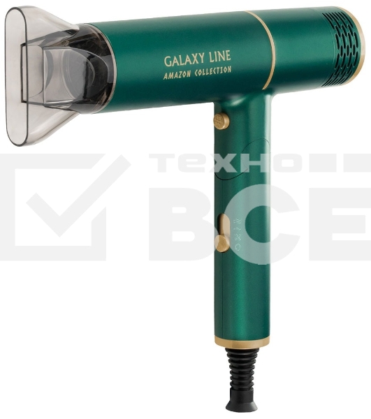 Фен для волос Galaxy Line GL 4360, амазонка, 1600 Вт, зеленый