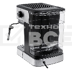 Кофеварка рожковая BBK BCM1500 черный/нержавеющая сталь, исп. кофе - молотый, 1.8 л, 1200 Вт, 20 бар, фото6