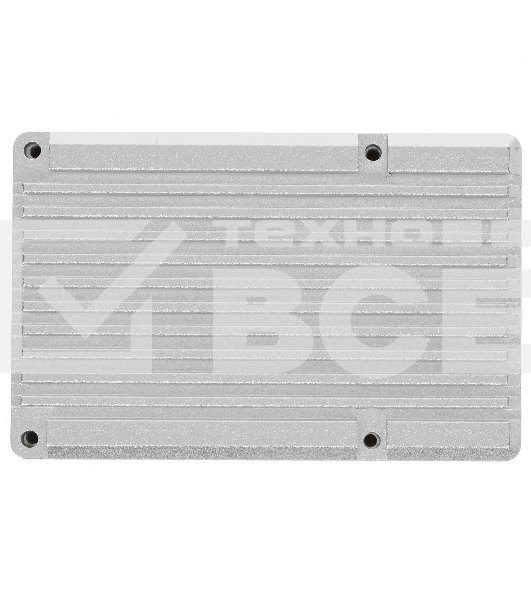 Корпус Qumo Aluminum case with double black fans, Raspberry Pi 4, silver(RS009)