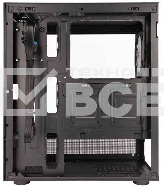 Компьютерный корпус 1STPLAYER MIKU Mi7-A Black / ATX / 3x120mm LED fans / Mi7-A-BK-2F1R-1F1
