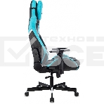 Кресло игровое Knight Thunder 5X черный/голубой эко.кожа крестов. металл, фото26