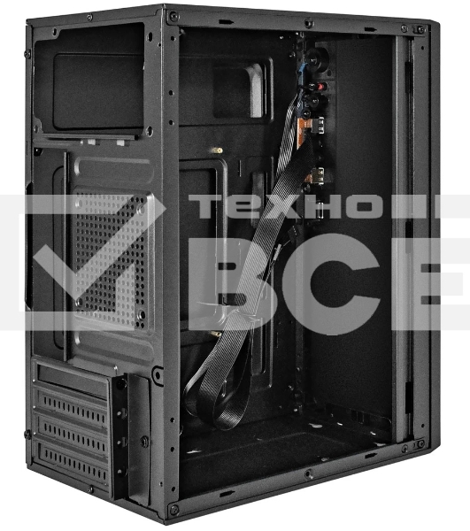 Компьютерный корпус Minitower ExeGate BAA-308UC-AA500 (mATX, БП AA500 с вент. 8см, 1хUSB/1хUSB 3.0/1хTypeC, HD Audio, черный)