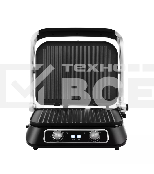 Гриль электрический KITFORT KT-1652 черный/серый, 2100 Вт