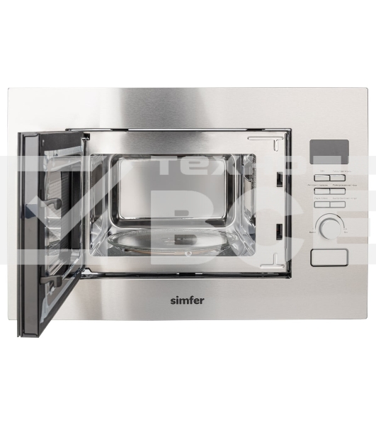 Встраиваемая микроволновая печь SImfer MD2714 22л,1150Вт, гриль, нержавеющая сталь
