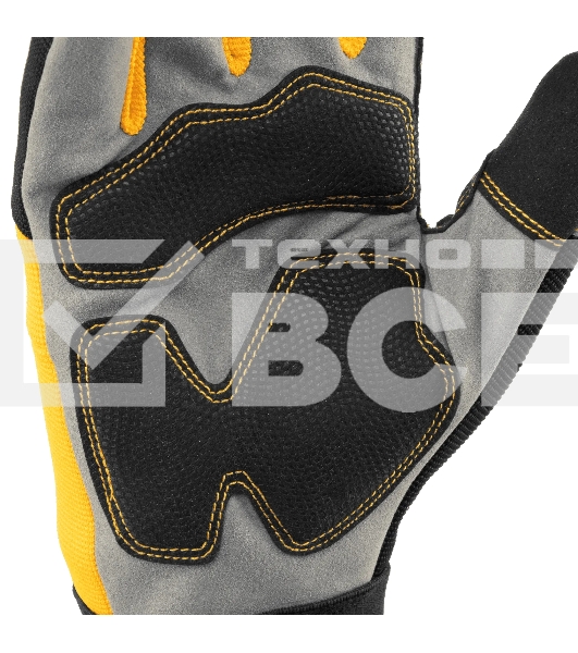 Перчатки универсальные Denzel усиленные, размер 9