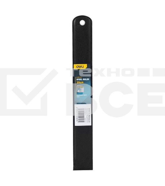 Линейка стальная Deli DL8020Y 200мм нержавеющая сталь