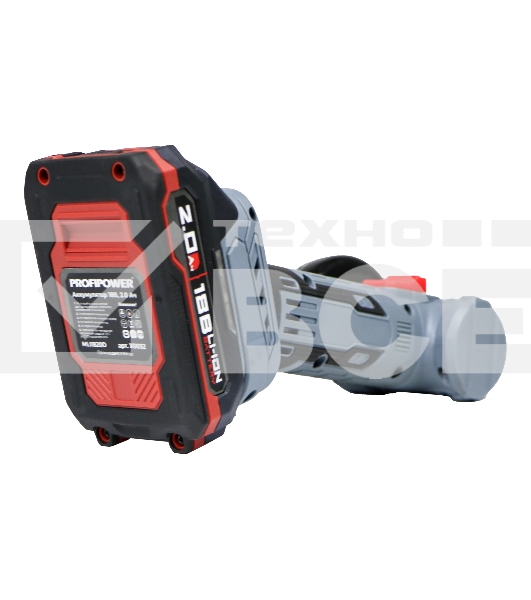 Угловая шлифовальная машина аккумуляторная бесщеточная МИНИ УШМ ProfiPower DGA-18B (18В, 76мм, Li-ion-2шт, 2.0А·ч, 0-20000об/мин, З/У,в кейсе) E0240