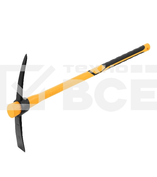 Кирка Denzel 1500 г, узкая, фиберглассовая обрезиненная рукоятка 900 мм