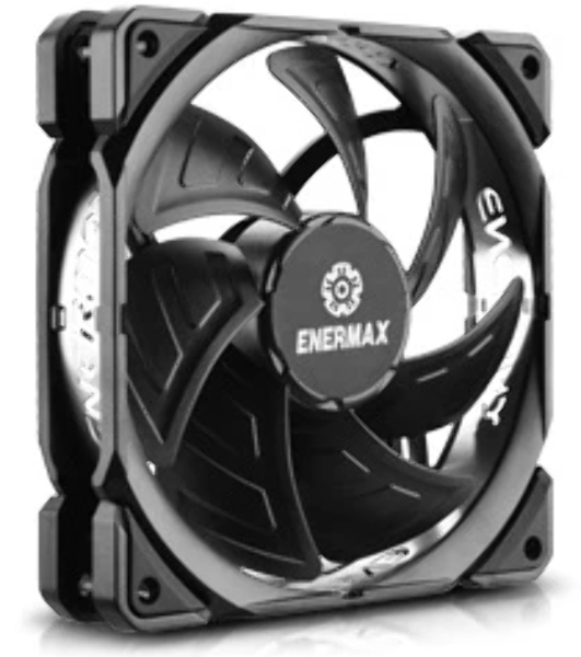 Вентилятор корпусной Enermax T.B. Silence ADV, 120 мм, 300-1500 об/мин, 7-15.8 дБ, 4 pin PWM, без подсветки