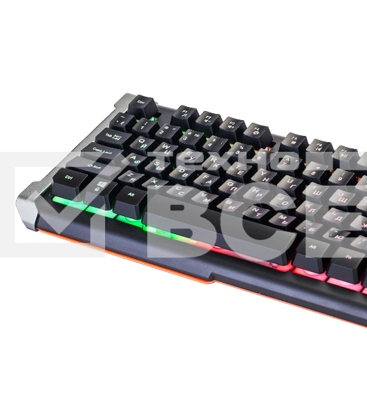 Клавиатура Oklick 717G проводная, USB, черный/серый