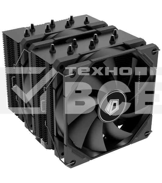 Кулер ID-COOLING SE-207-XT BLACK LGA20XX/LGA1366/LGA115X/AM4/AM3/+/AM2/+/FM2/+/FM1 (TDP 250W, PWM, черный, 7 тепл.трубок + медная база, 2x120mm) RET