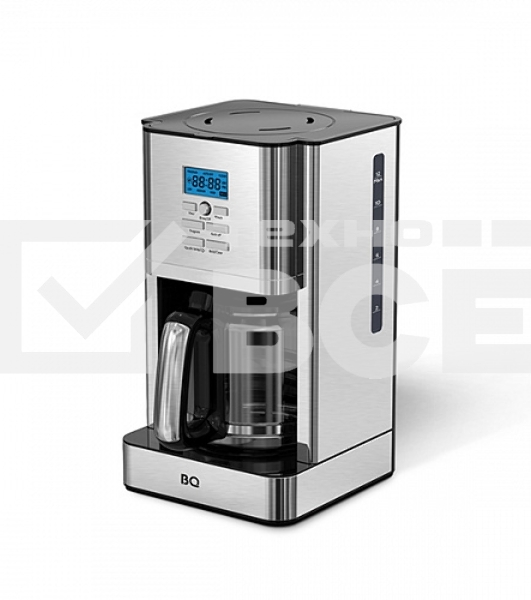 Кофеварка капельная BQ CM1004 серебристый/черный, исп. кофе - молотый, 1.8 л, 1000 Вт.