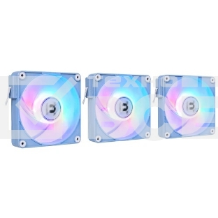 Комплект вентиляторов для корпуса Thermaltake CT120 EX Reverse ARGB Sync (3 шт.) голубой, 120 мм, 2000 об/мин, 31.2 дБ, 4 pin
