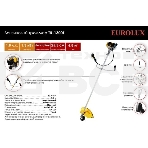 Бензиновый триммер Eurolux TR-1300T 70/2/16 2-х тактный, 1,3 кВт, ширина 255мм, бак 700мл, 7кг, фото6