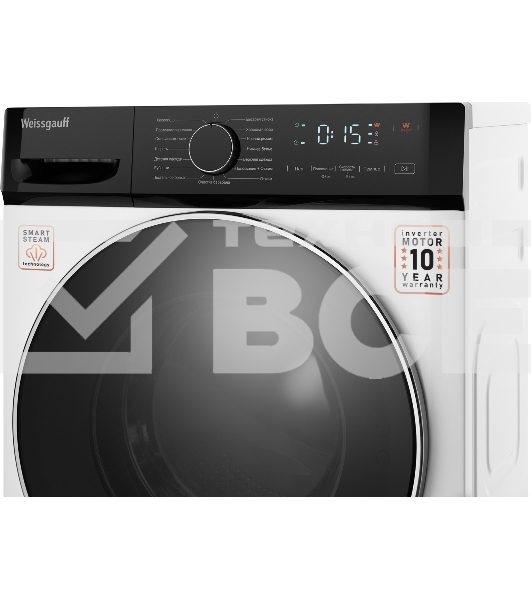 Стиральная машина Weissgauff WM 4627 Touch Inverter Steam Белый, загрузка фронтальная 7 кг, 1200 об/мин., класс: А+++