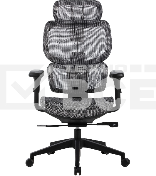 Кресло компьютерное Cactus CS-MC555-GY черный/серый, сетка