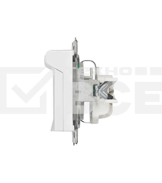 Розетка Intro Accent 6-203-01 2P+E Schuko с крышкой 16А-250В IP20 СУ AL/CU белый Б0063709