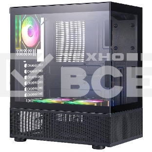 Компьютерный корпус 1STPLAYER MIKU Mi7-A ARGB Black, ATX, 3x120мм ARGB fans