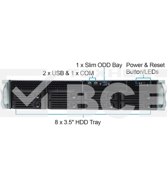 Серверный корпус CS-R25 with 12G HDD BP and 550w RPS