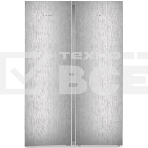 Холодильник Liebherr Комбинация XRFsf 5245-22 001(SFNsfd 5247-22 001 + SRBsfc 5220-22 001) серебристый двухкамерный 377/262л морозилка сбоку, Side by Side, фото 1