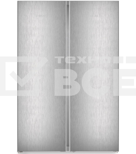 Холодильник Liebherr Комбинация XRFsf 5245-22 001(SFNsfd 5247-22 001 + SRBsfc 5220-22 001) серебристый двухкамерный 377/262л морозилка сбоку, Side by Side