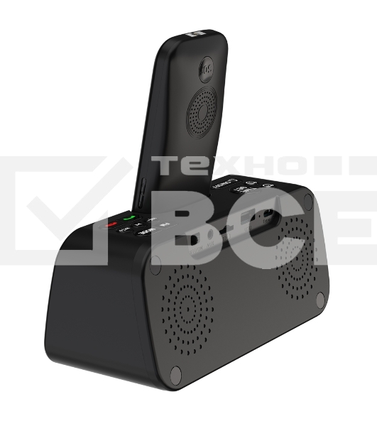 Телефон Maxvi RT-03 black + док-станция