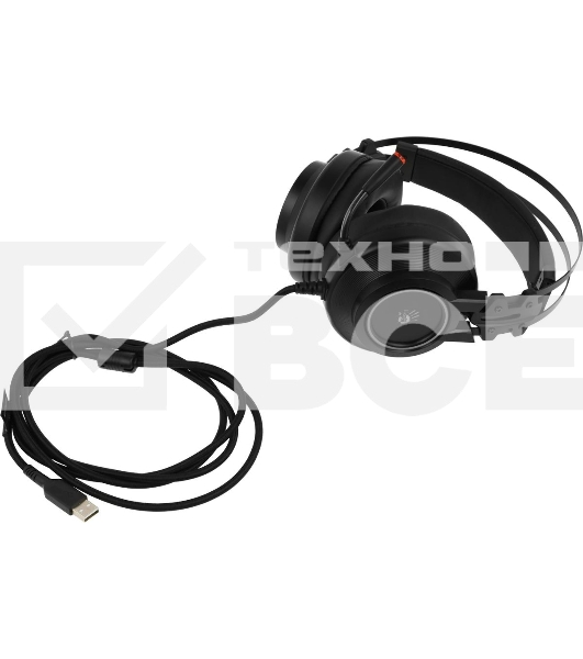 Гарнитура проводная с микрофоном A4 Bloody G528C черный 1.8м мониторы USB оголовье (G528C)