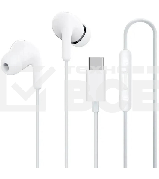 Наушники Xiaomi Type-C Earphones белый M2413E1