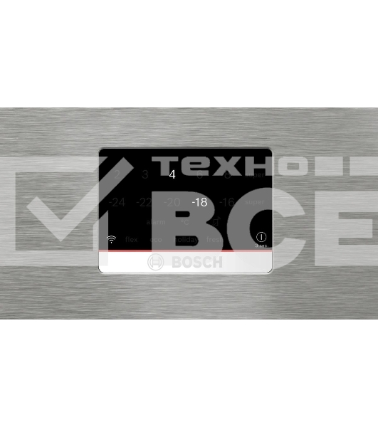 Холодильник Bosch KGP76AIC0N нержавеющая сталь двухкамерный 357/169л морозилка снизу, No Frost