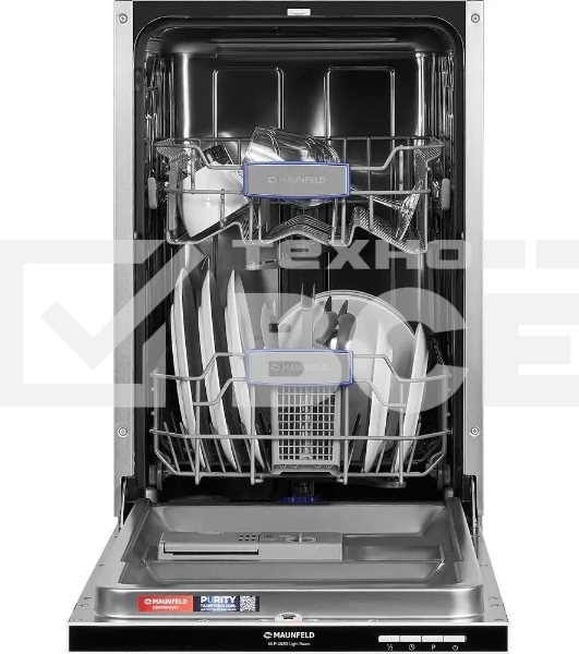 Встраиваемая посудомоечная машина Maunfeld MLP-082D Light Beam, серебристый, 44.8 см, 9 компл., 49 дБ, класс A++