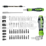 Набор отверток Сибртех отвертки реверсиные с набором бит торцевых головок 61 предметов crv, фото7