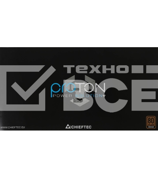 Блок питания Chieftec BDF-1000C, 1000Вт, 80 PLUS Bronze, 140мм, модульный, черный